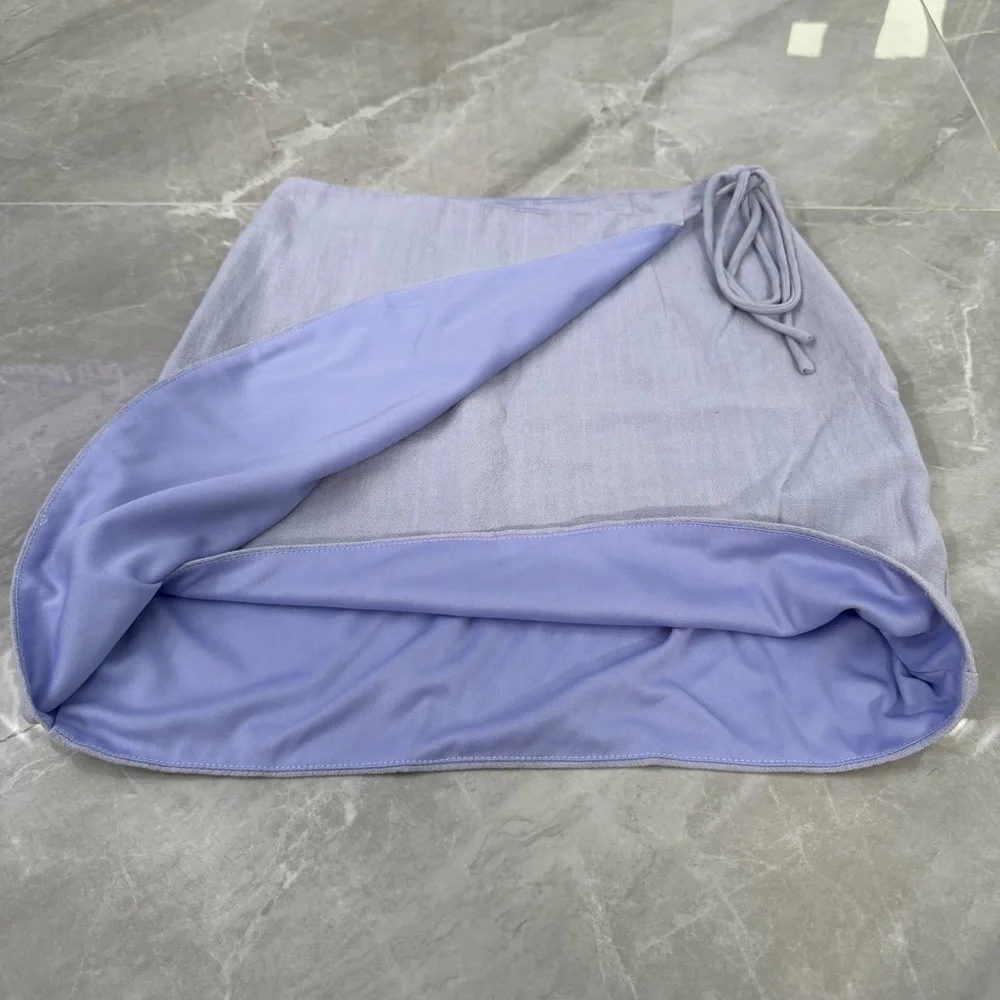 Women’s Altar’d State Wrap Side Tie Mini Skirt Small - Picture 7 of 16